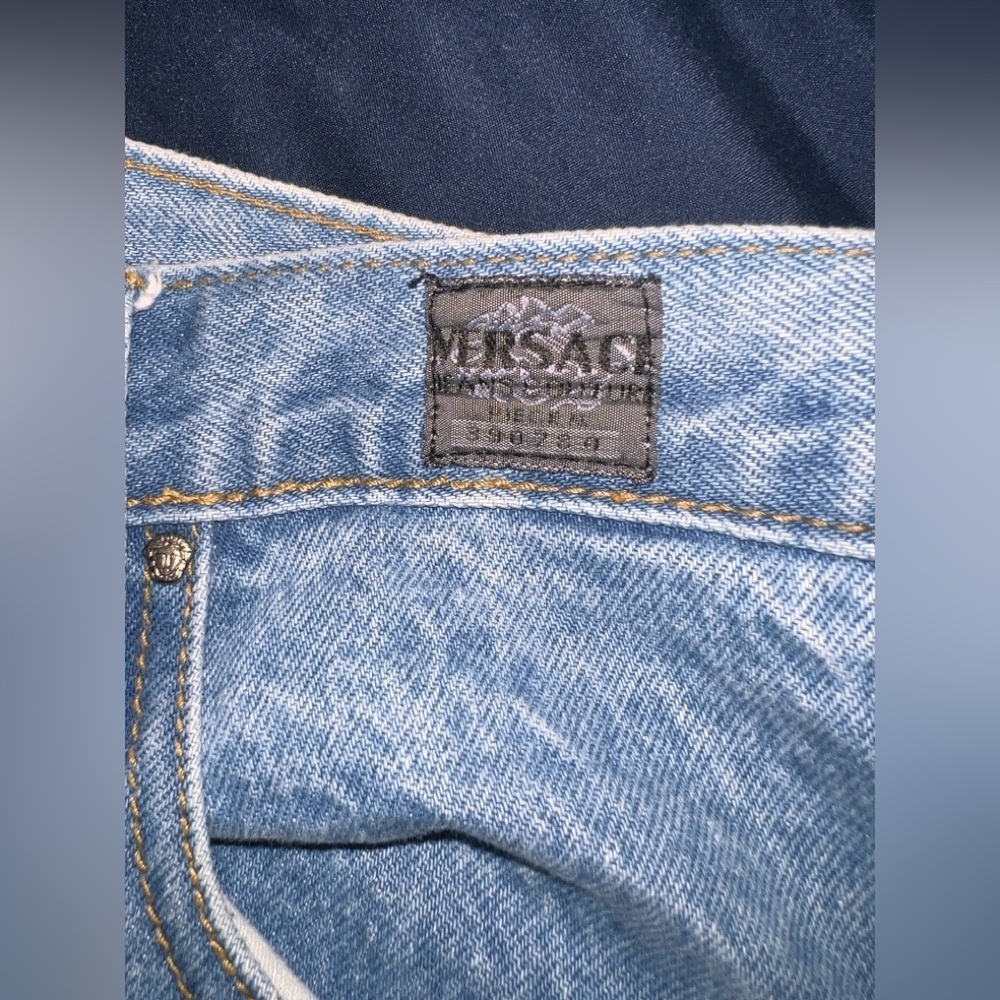 Versace Light Blue Denim Jeans couture - Picture 2 of 9